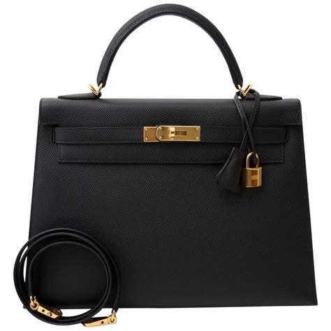 hermes kelly 32 black epsom|hermes kelly 32cm bag.